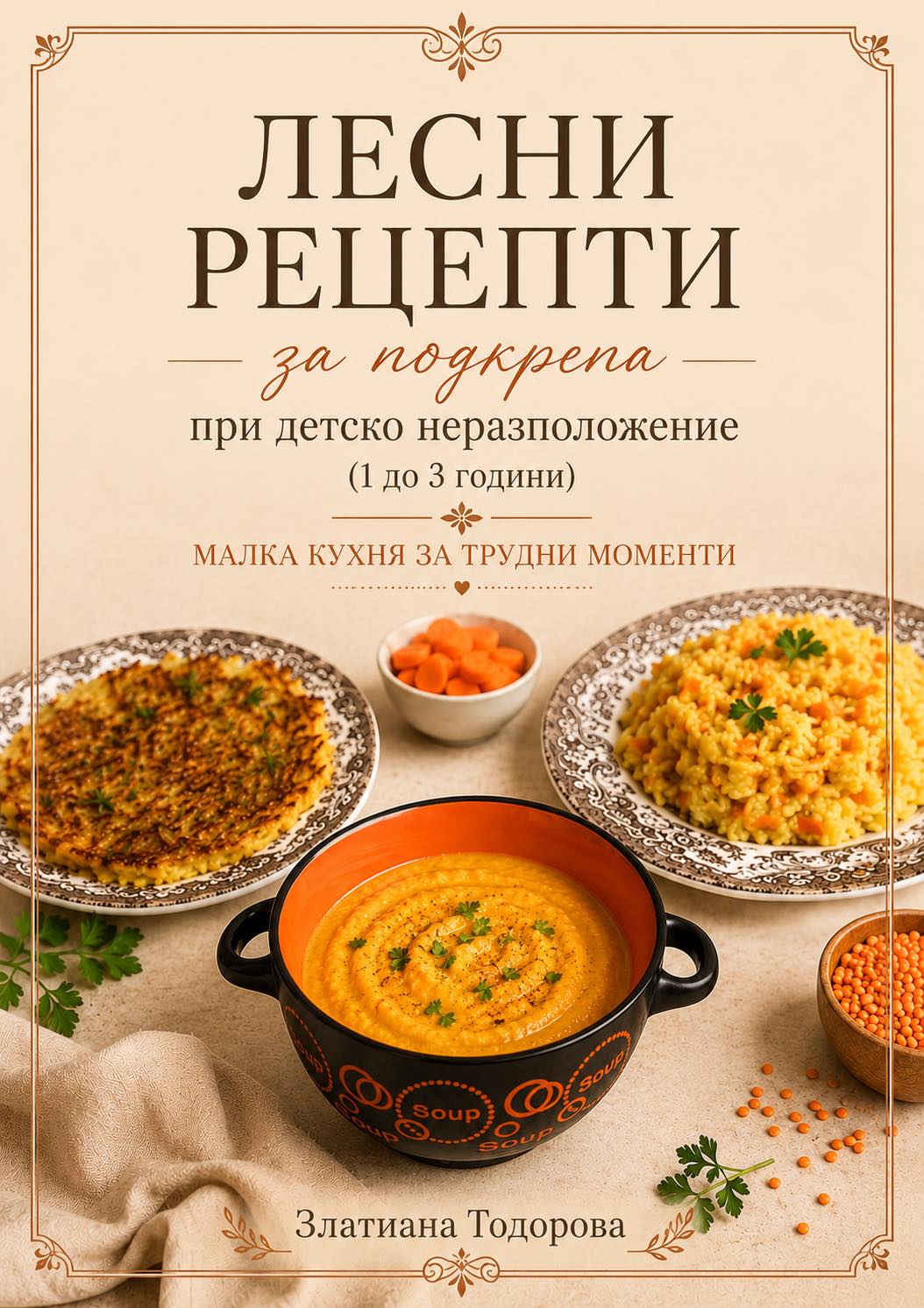Корица на книгата: 5 лесни рецепти за подкрепа при детско неразположение от Златиана Тодорова